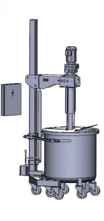 Подъемная колонна для перемешивающих систем